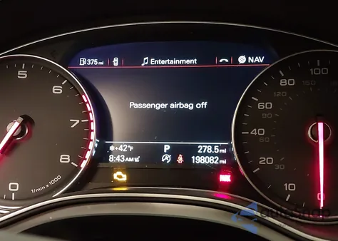 2014 Audi A6 3.0T Premium Plus from USA, damaged, VIN WAUFGAFC7EN072527